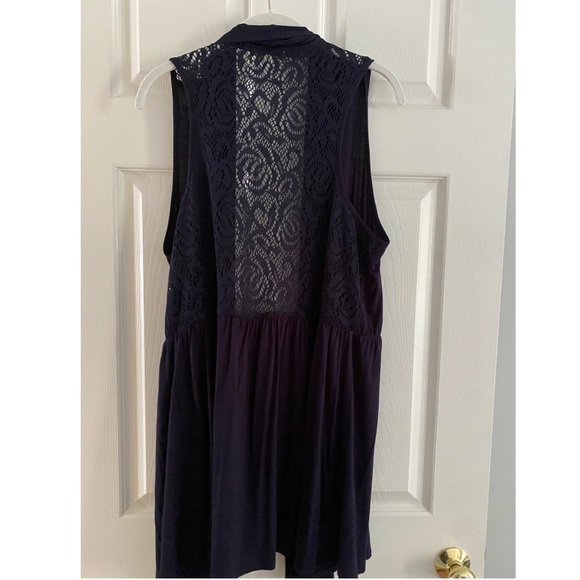 Sleeveless Draped Open Front Cardigan Vest- Coldwater Creek - Picture 6 of 6